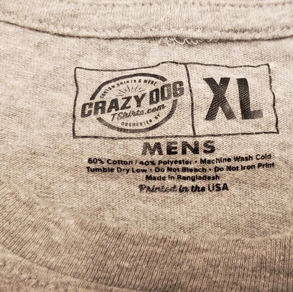 Mens XL Gray Graphic T-Shirt - On Lake Time - Picture 3 of 12